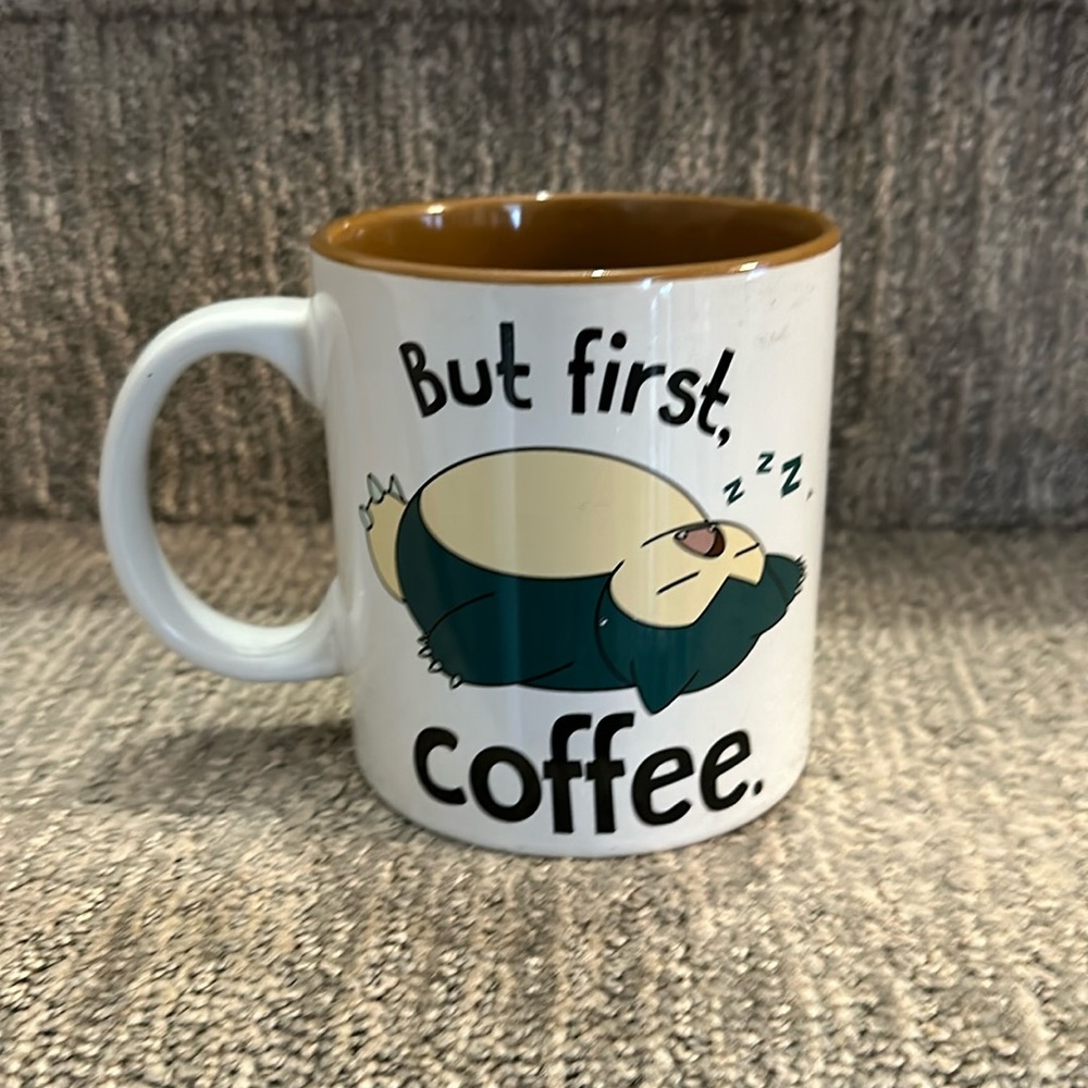 Pokemon Snorlax "But First Coffee" 20oz Ceramic Mug